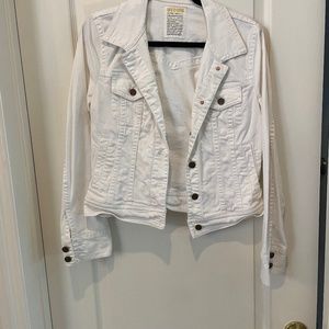 White J Crew Denim Jacket